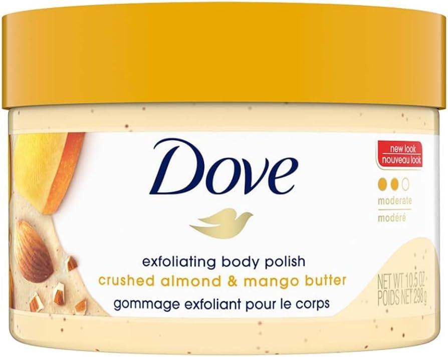 Dove Body scrub - Crème de Douche Exfoliante Crushed almond & mango butter 225ml