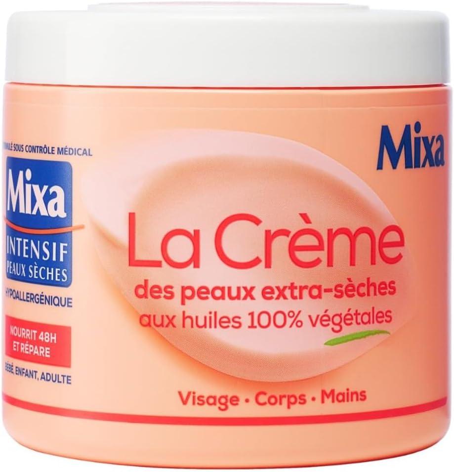 Mixa Crème hydratante réparatrice - Peaux extra sèches - Corps & visage - 400 ml
