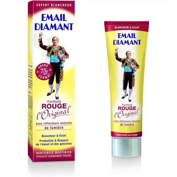 Email Diamant Expert Blancheur – Formule Rouge LOriginal 75ml – Dentifrice Blanchissant