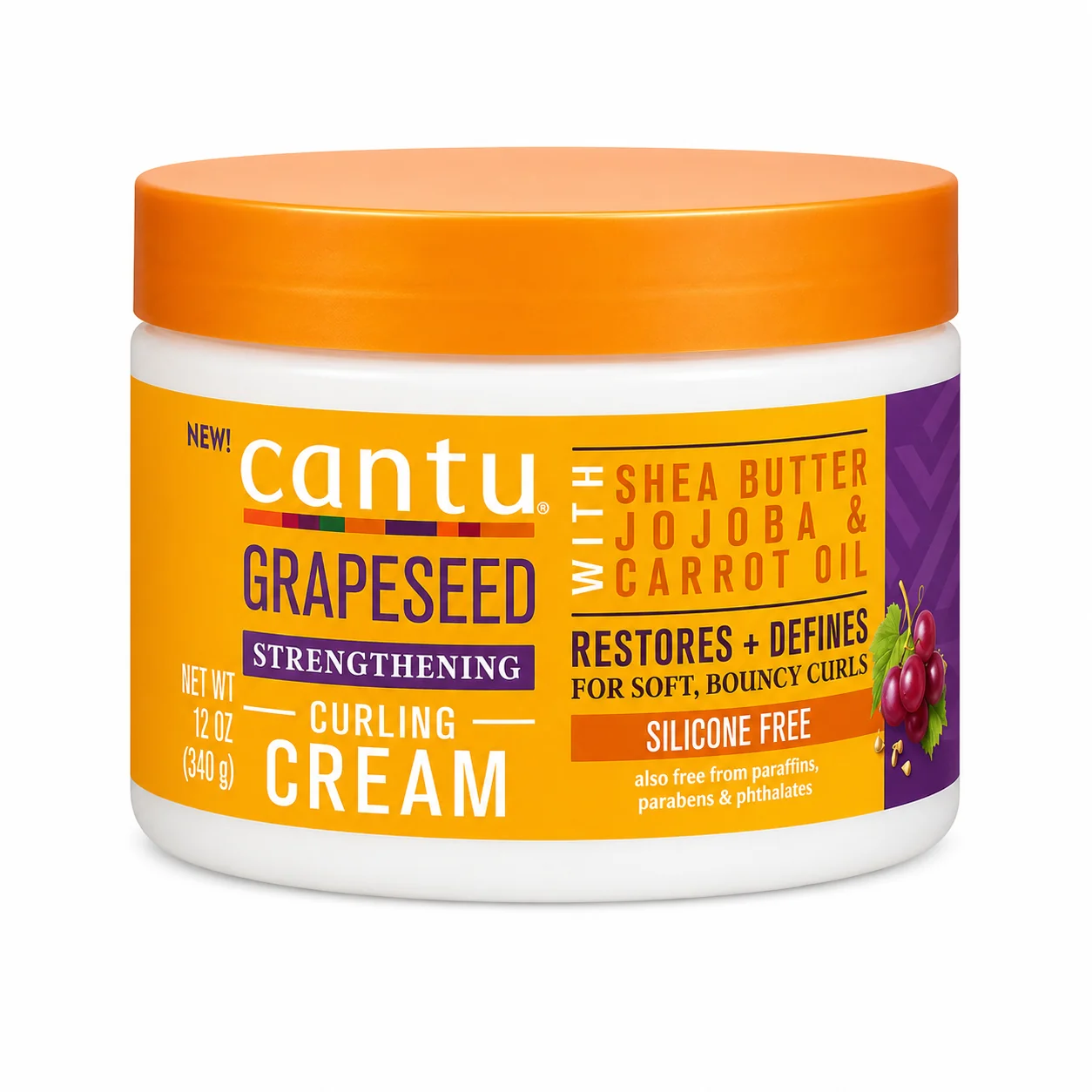 Cantu Masque de traitement profond aux pépins de raisin 340 g